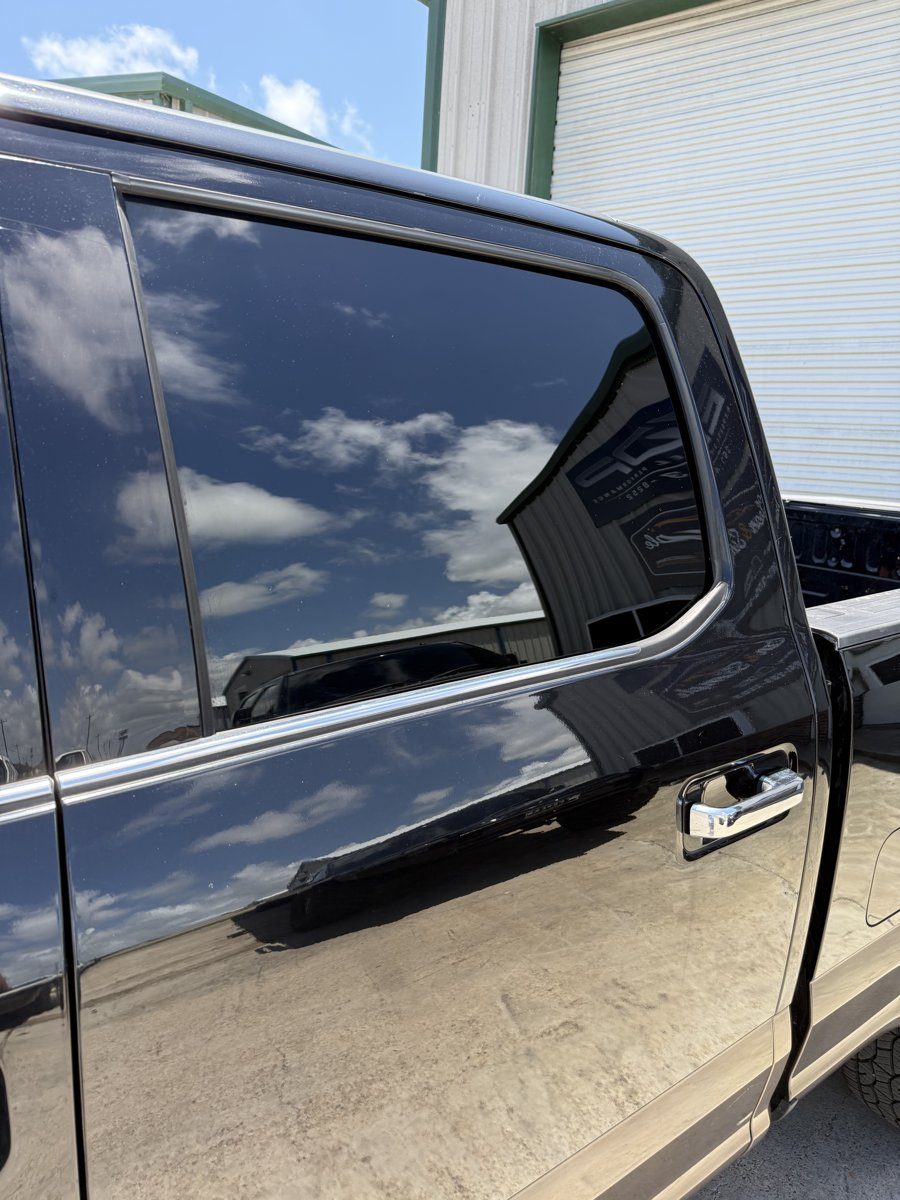 Blacked out window tint