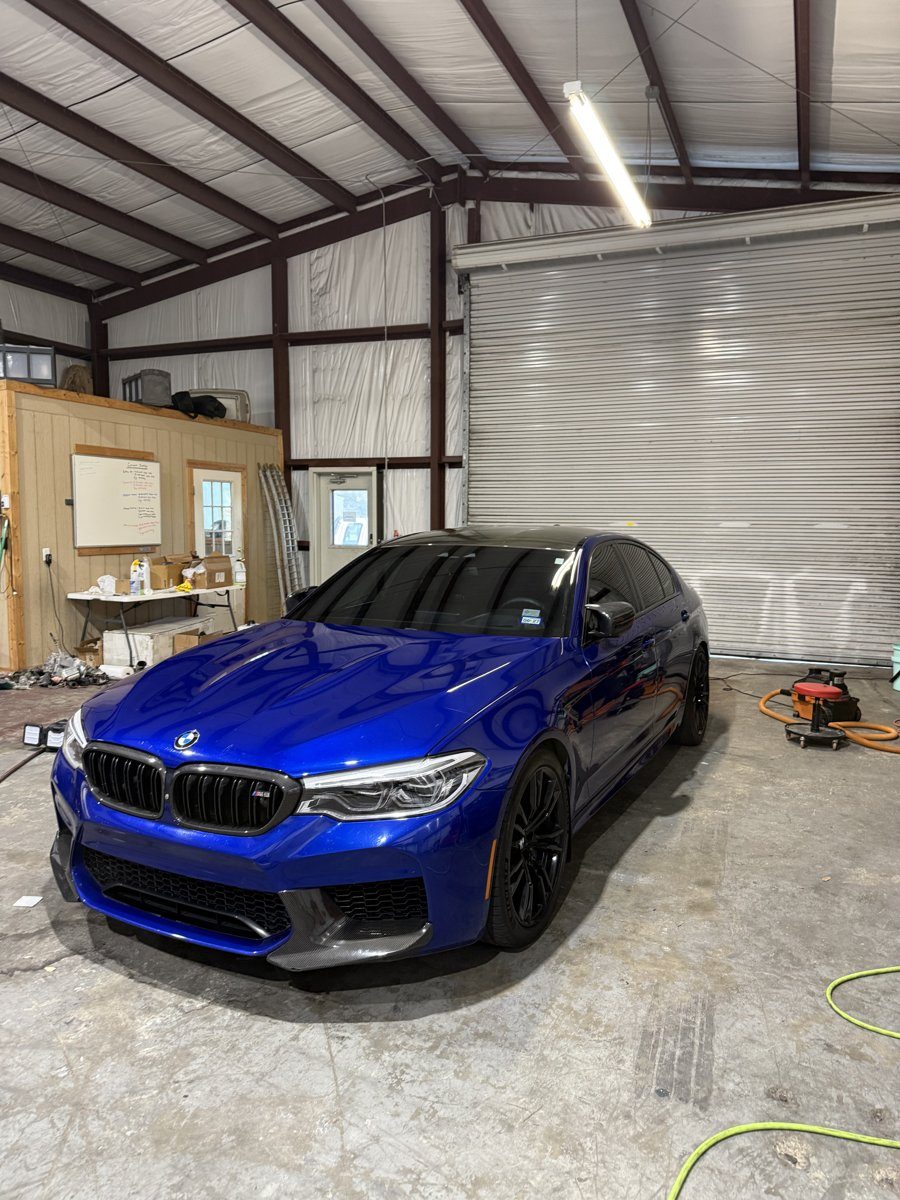 BMW M5 in the shop