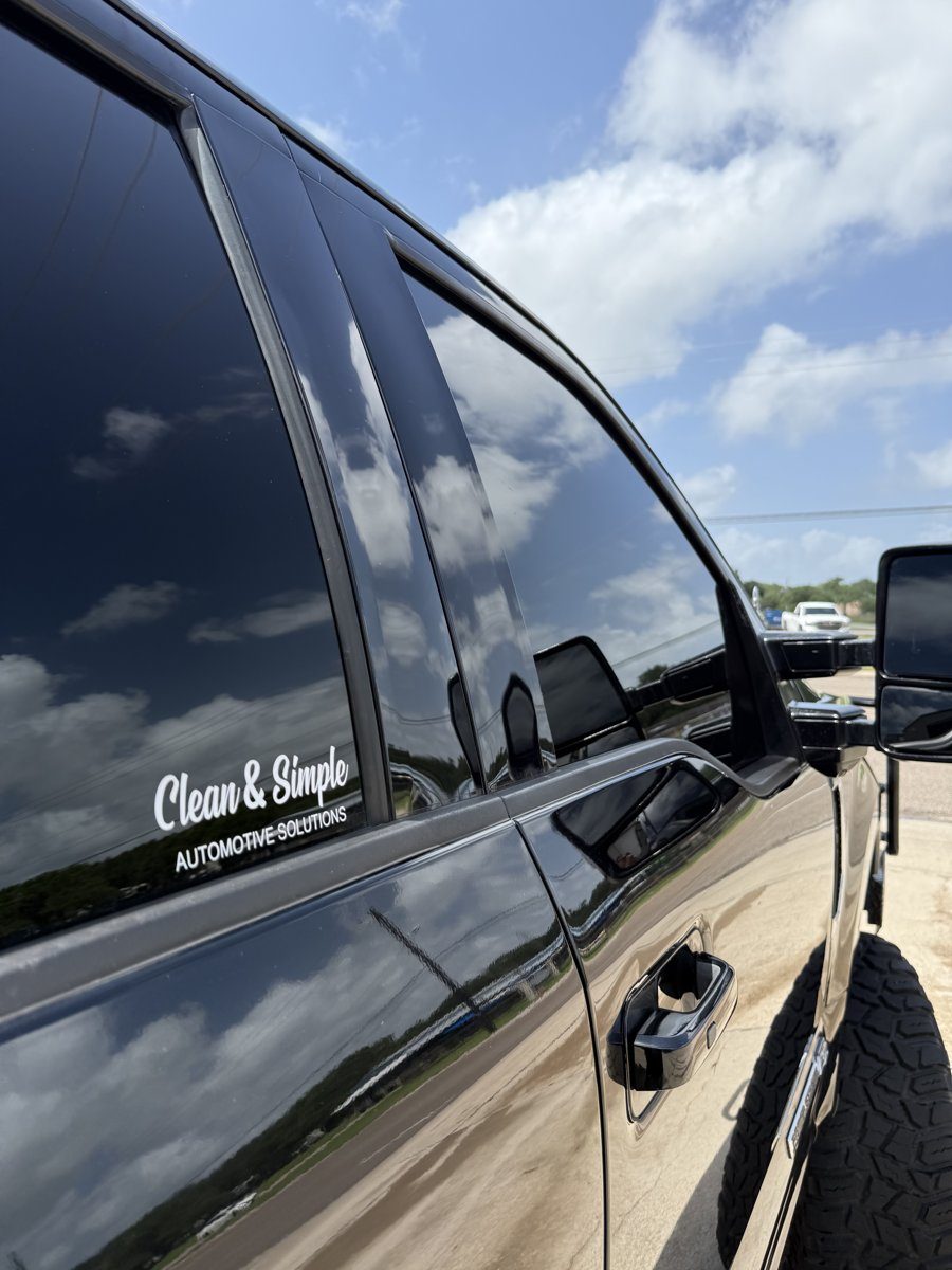 Clean and Simple window tint on a truck
